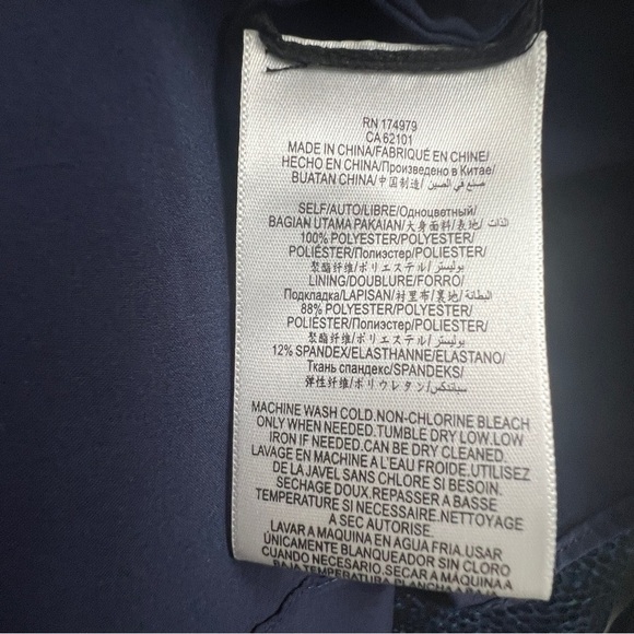 BCBGMAXAZRIA Snake Print Satin Blouse Dress Blue and Black size XXS - Picture 8 of 8